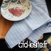 KKGYBGD Serviettes en Tissu Bleu Serviettes en Lin Anti-brûlures en Coton Serviettes à Rayures en Tissu Ensemble de 8 pour décoration de Table à dîner 16 x 24 '' - B07VHNQCWW
